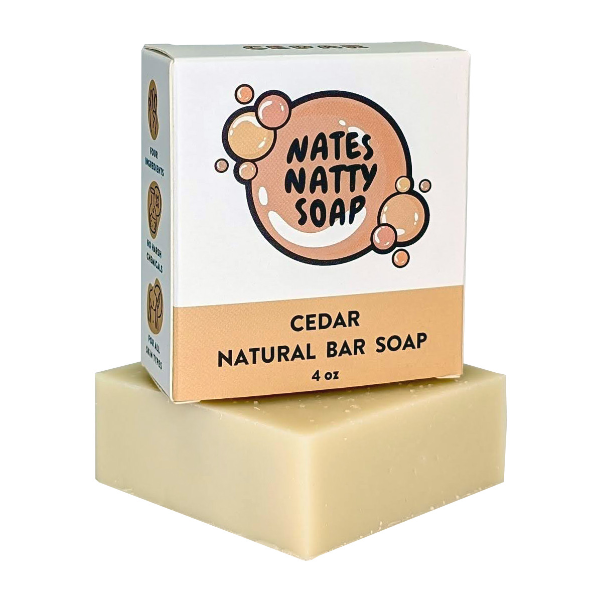 Cedar Bar Soap, 4oz.