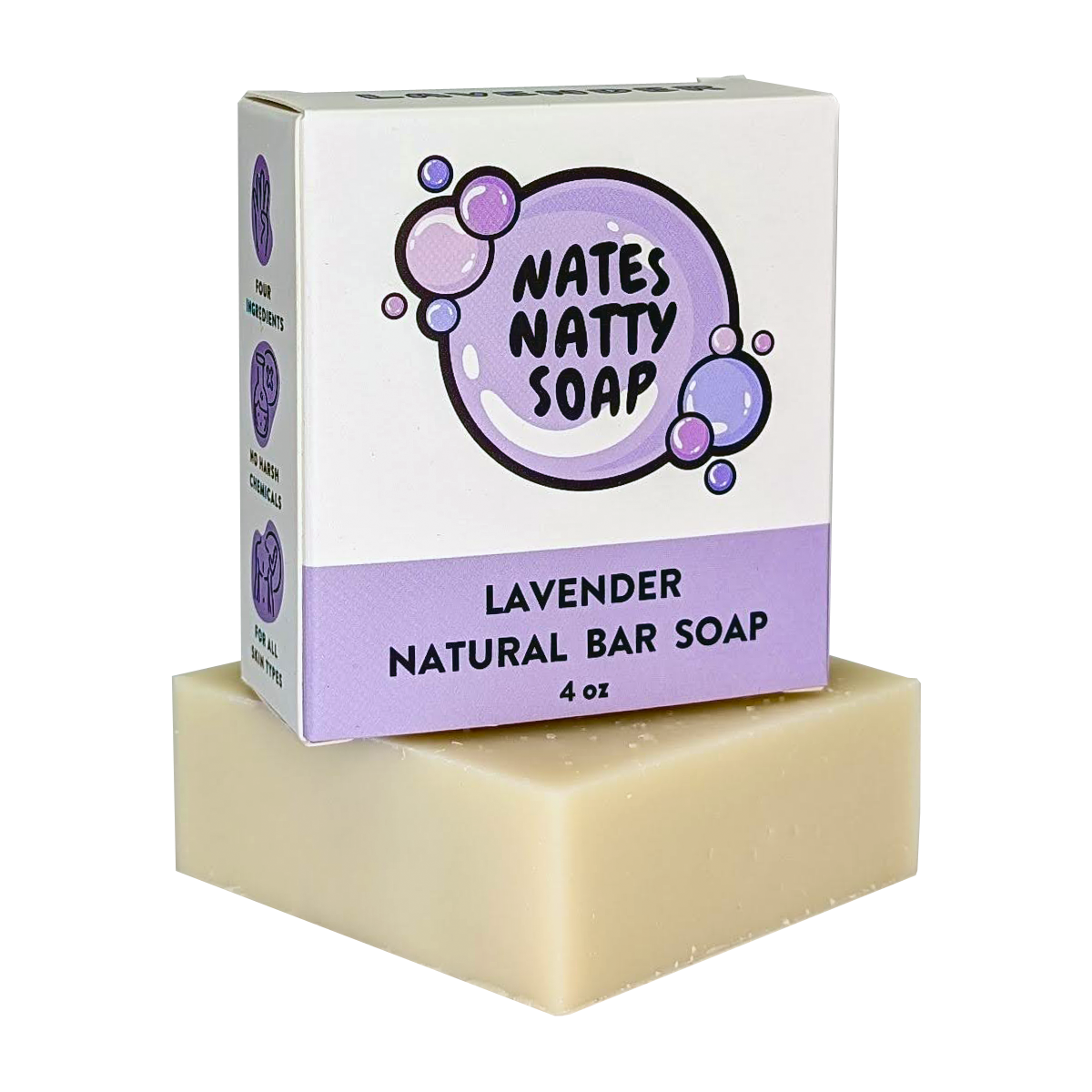Lavender Bar Soap, 4oz.