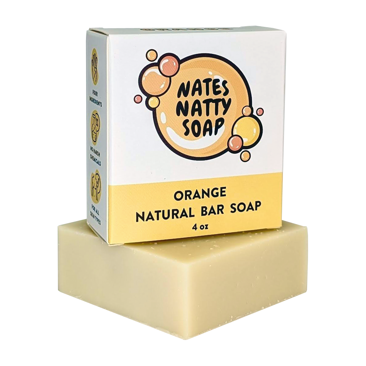 Orange Bar Soap, 4oz.