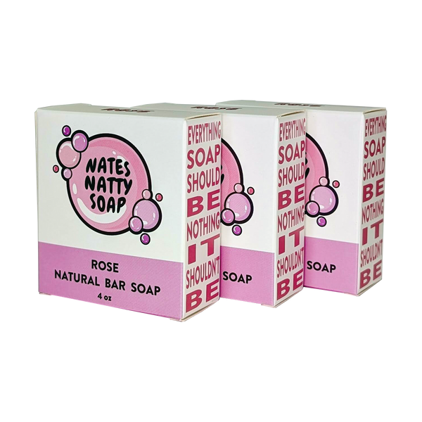 Rose Bar Soap 3-Pack