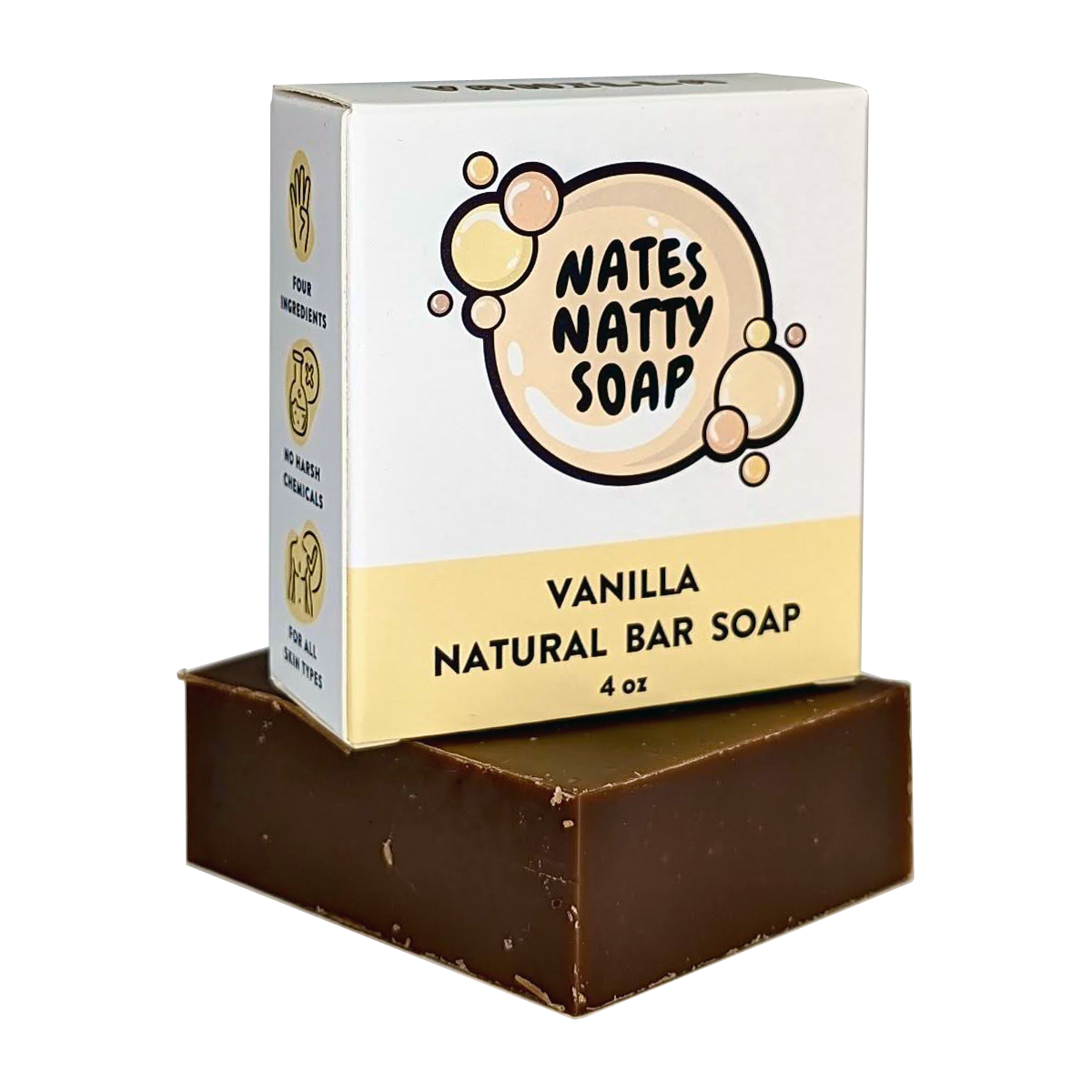 Vanilla Bar Soap, 4oz.