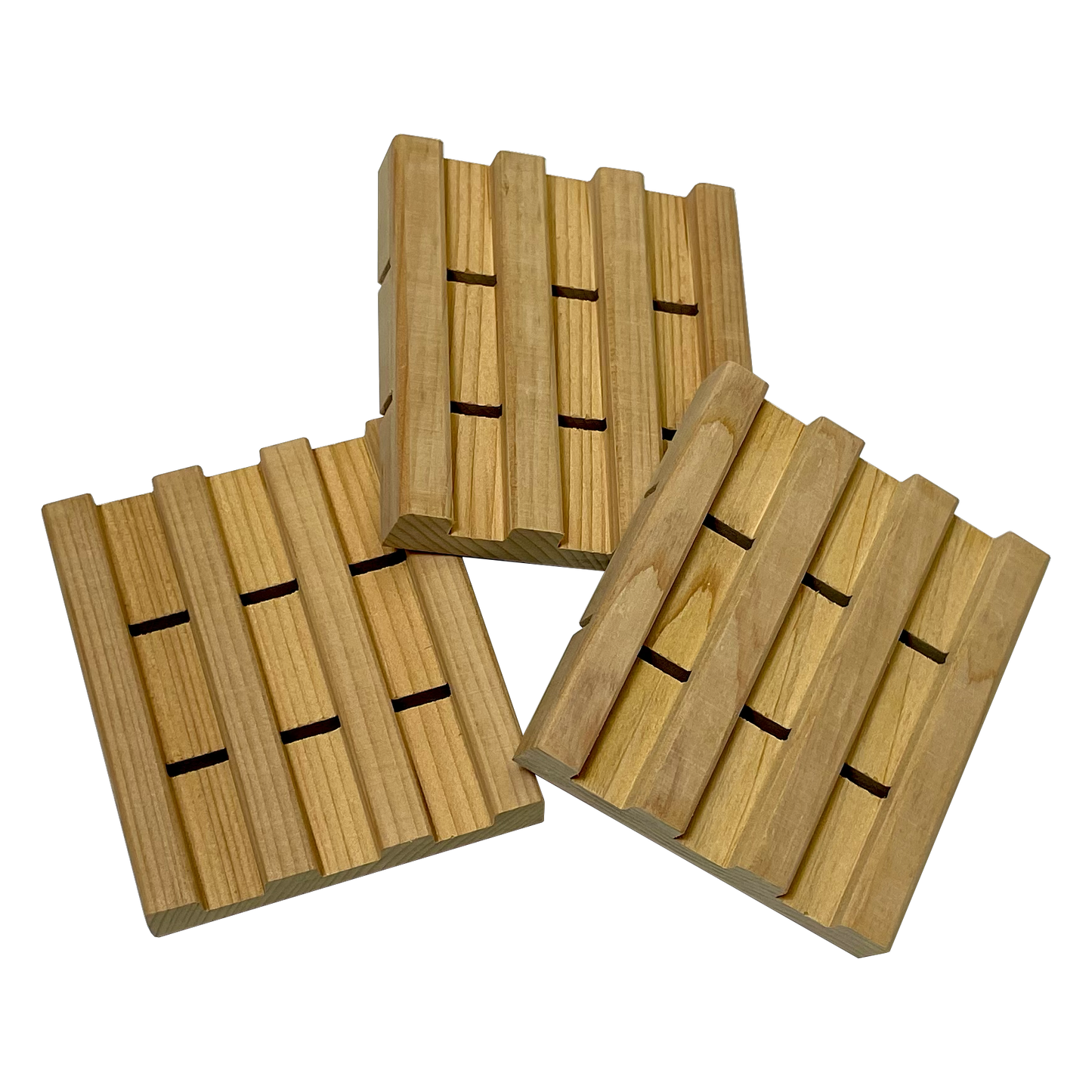 Cedarwood Soap Saver Tray - 3-pack